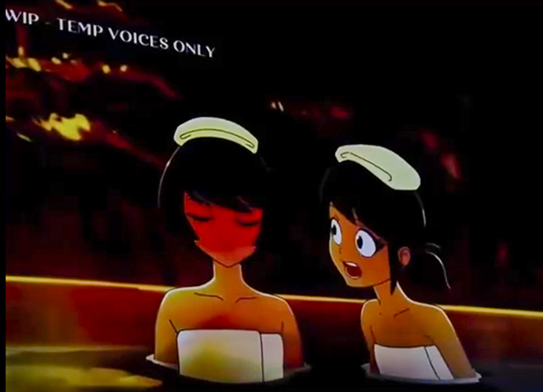 Kagami and Marinette Hot Springs from Miraculous World: Tokyo special