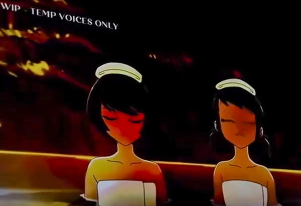 Kagami and Marinette Hot Springs from Miraculous World: Tokyo special