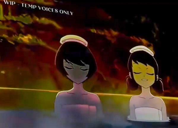 Kagami and Marinette Hot Springs from Miraculous World: Tokyo special
