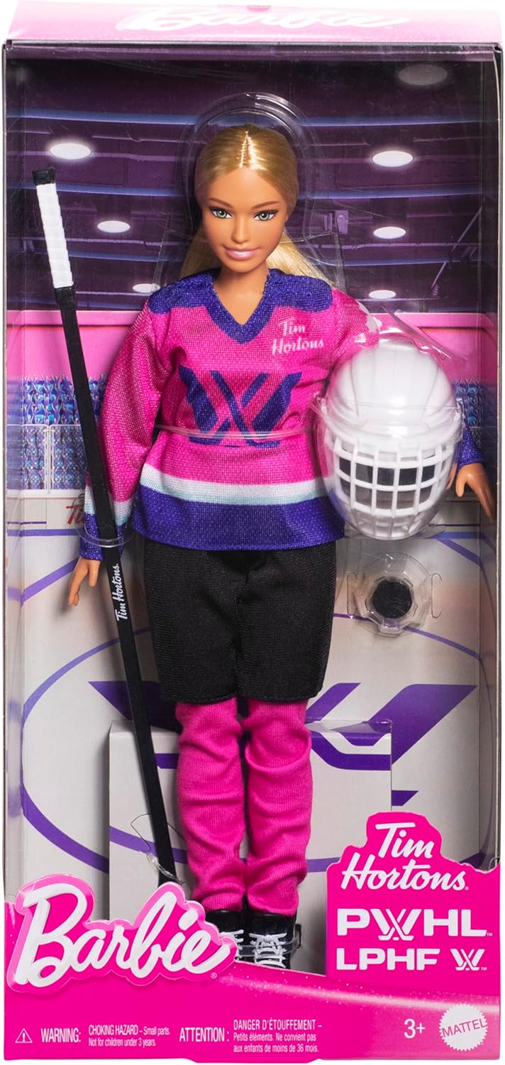Barbie Tim Hortons PWHL blonde doll