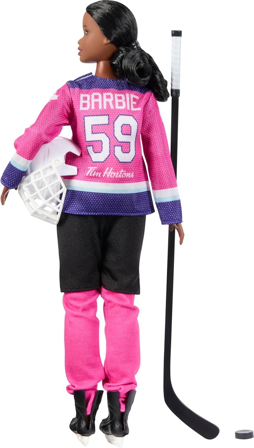 Barbie Tim Hortons PWHL brunette doll