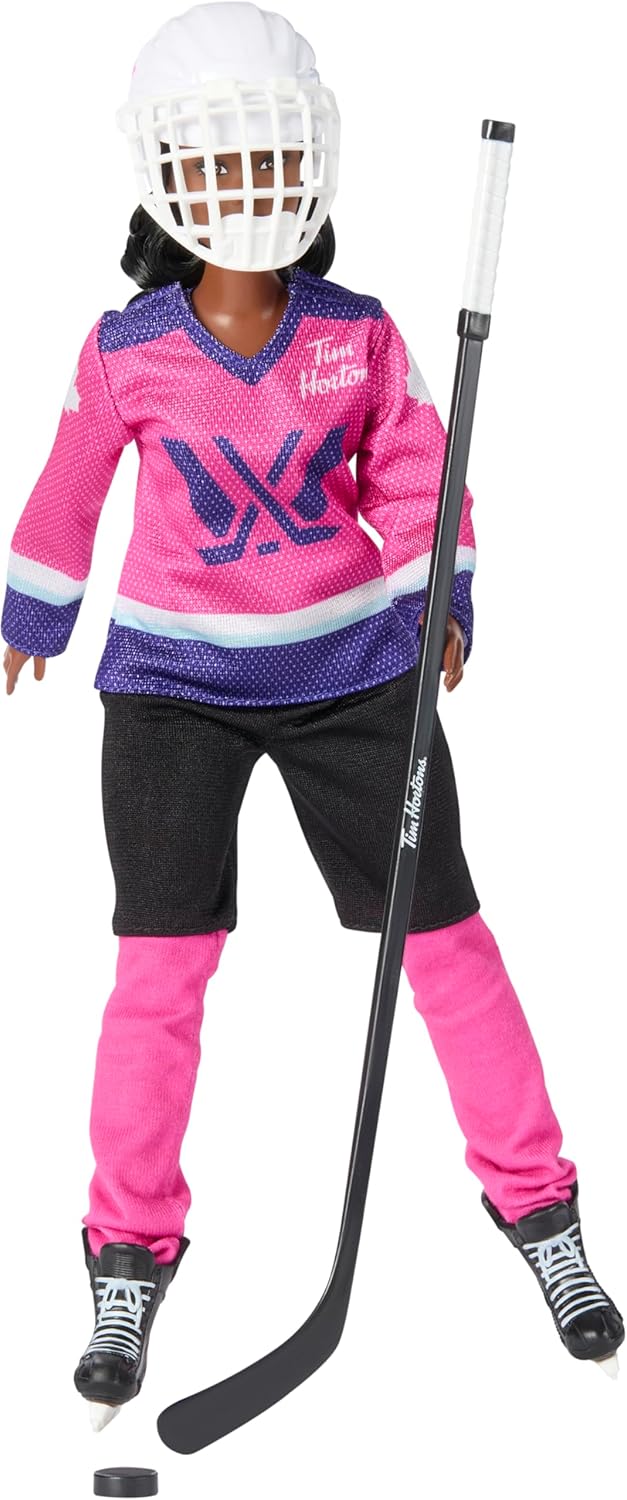 Barbie Tim Hortons PWHL brunette doll