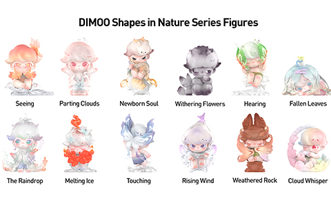 POP MART DIMOO Shapes in Nature Series Blind Box Figures
