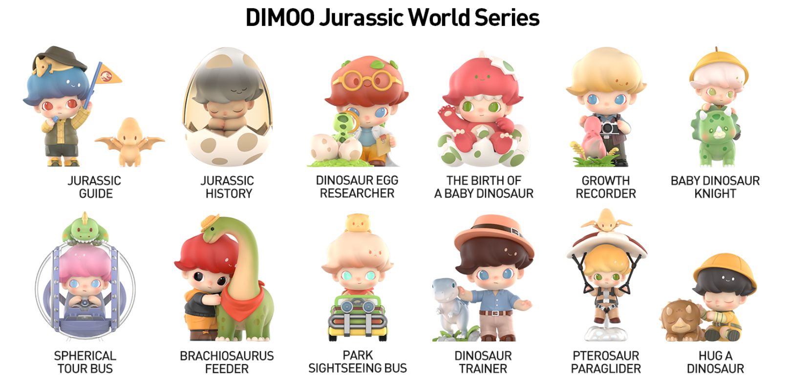 POP MART DIMOO Jurassic World Series Blind Box Figures