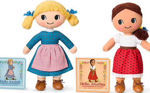 American Girl My First knit plush dolls