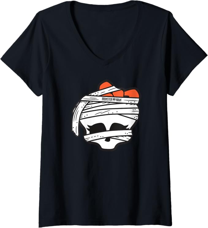 Monster High Halloween Mummy Skullette V-Neck T-Shirt