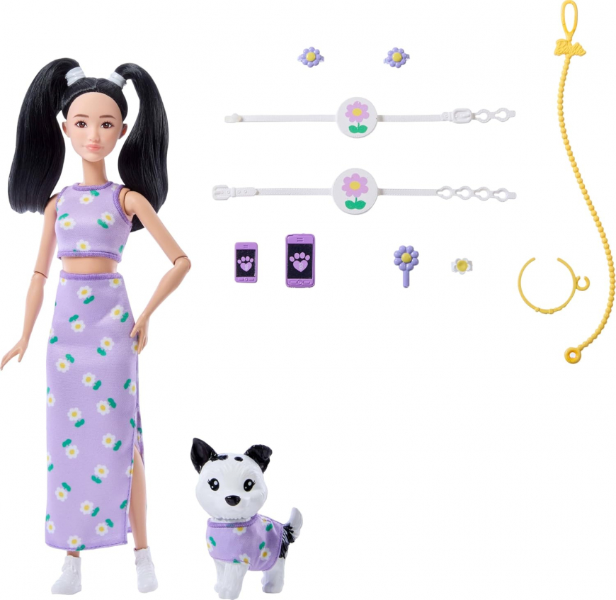 Barbie Twinning Looks doll daisy prints