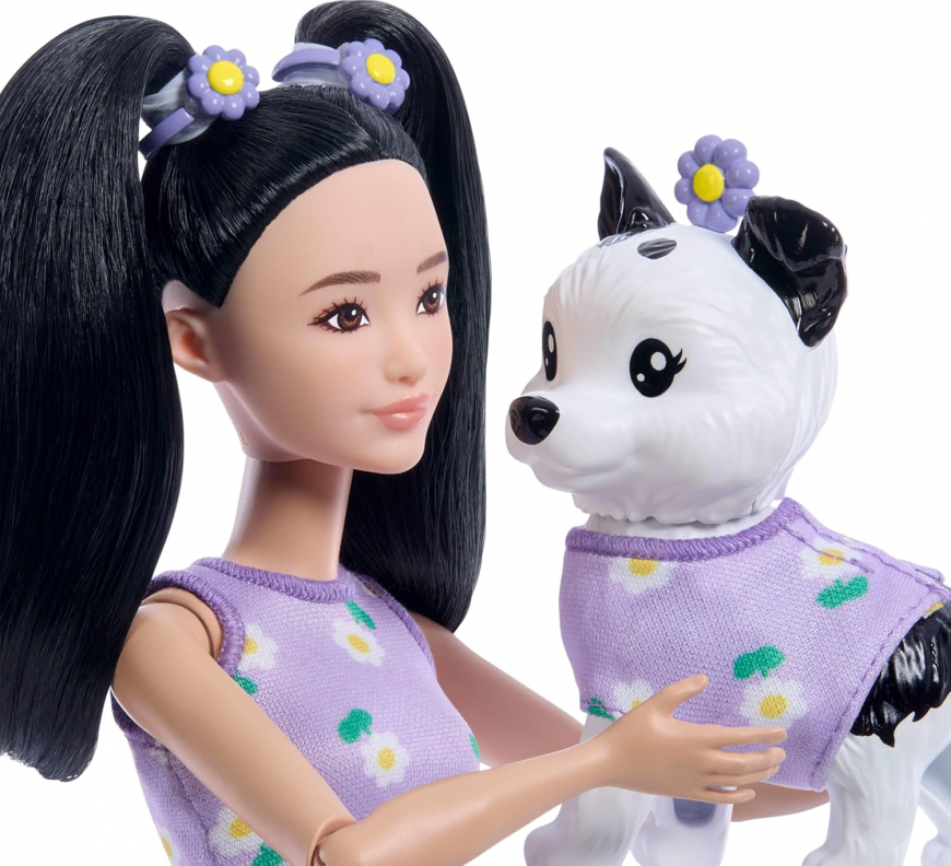 Barbie Twinning Looks doll daisy prints