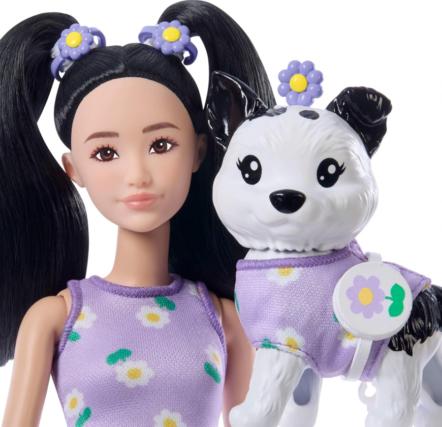 Barbie Twinning Looks doll daisy prints