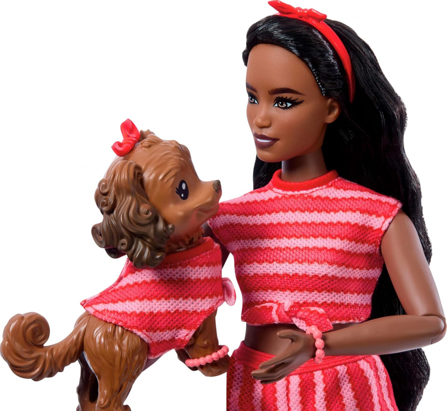 Barbie Twinning Looks doll striped crop top