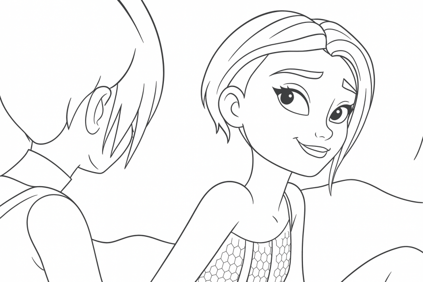 Winx Reboot cute Tecna coloring page