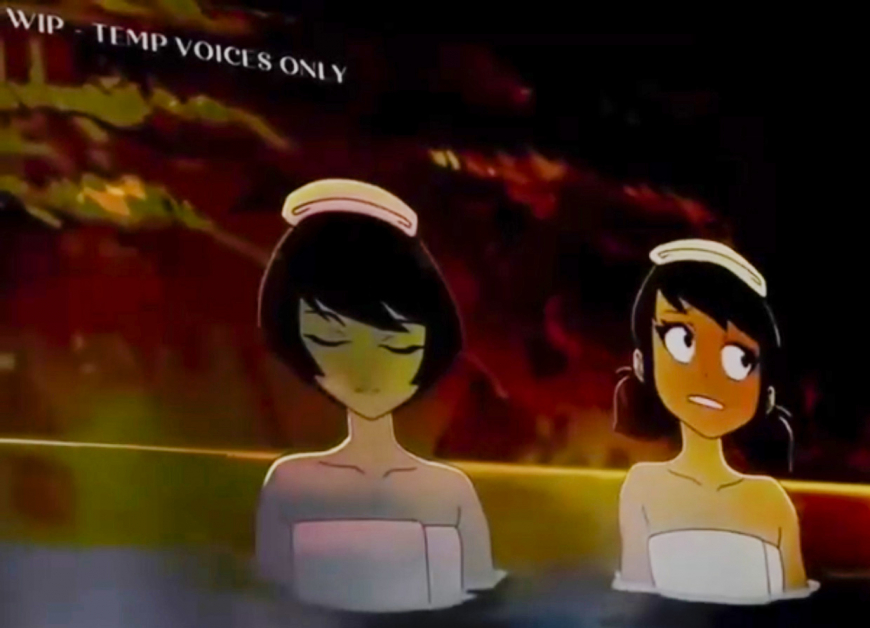 Kagami and Marinette Hot Springs from Miraculous World: Tokyo special