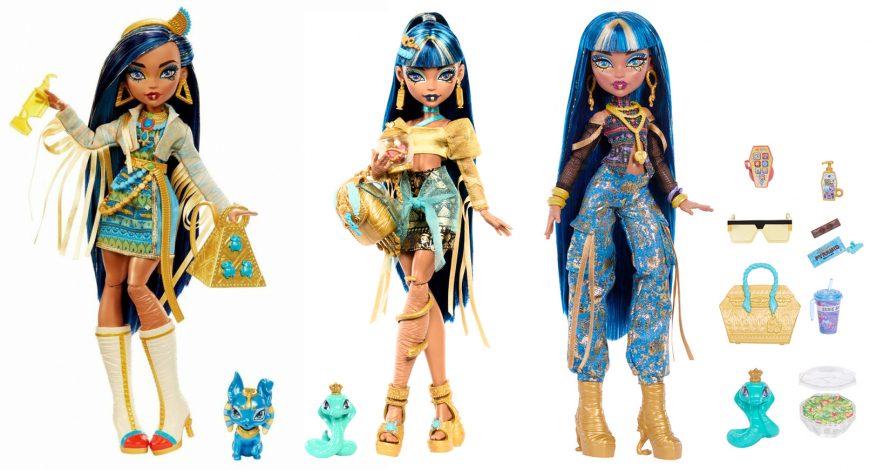 Evolution of Monster High G3 Cleo doll