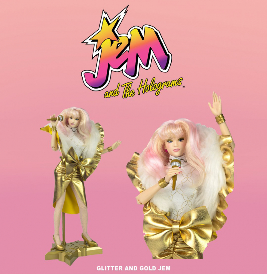 Jem and The Holograms Glitter and Gold Jem doll