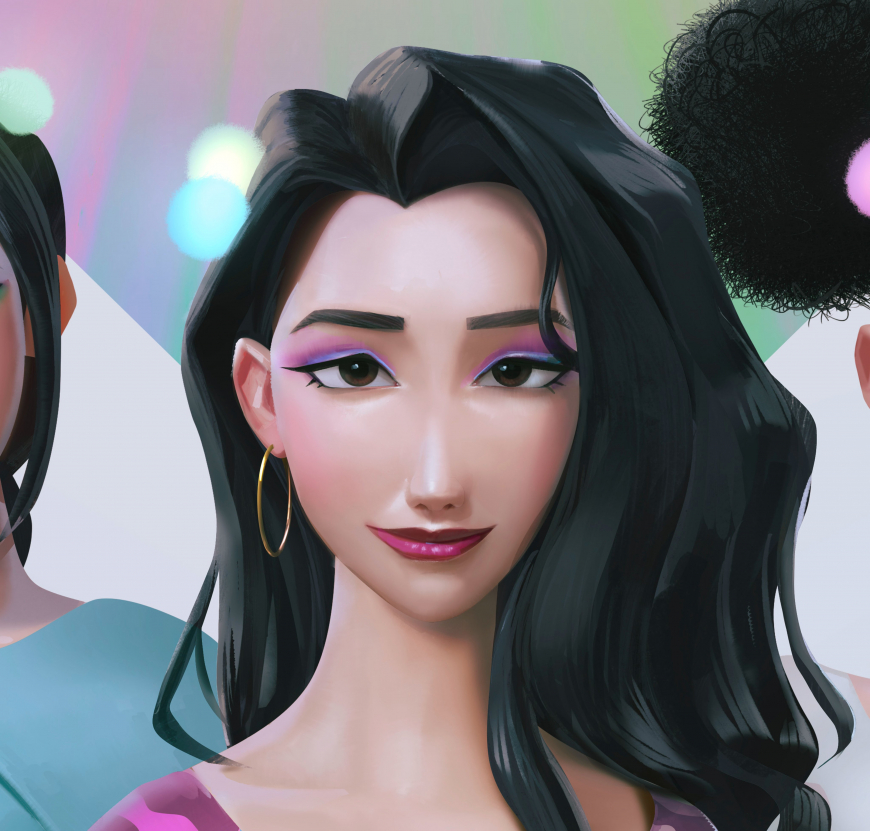 kpop demon hunters Sunlight Sisters cover album.