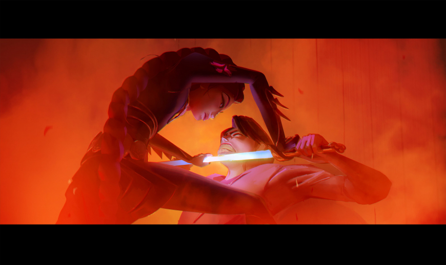 kpop demon hunters Color keys for the dinner, bath house and concerts sequence.