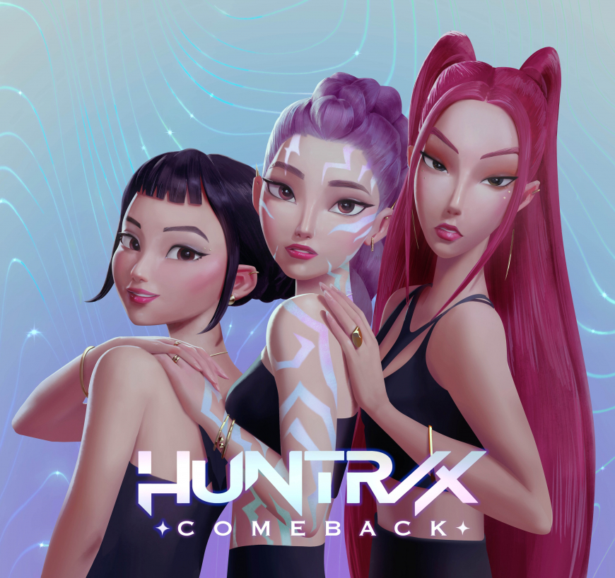 kpop huntrix poster art for final scene
