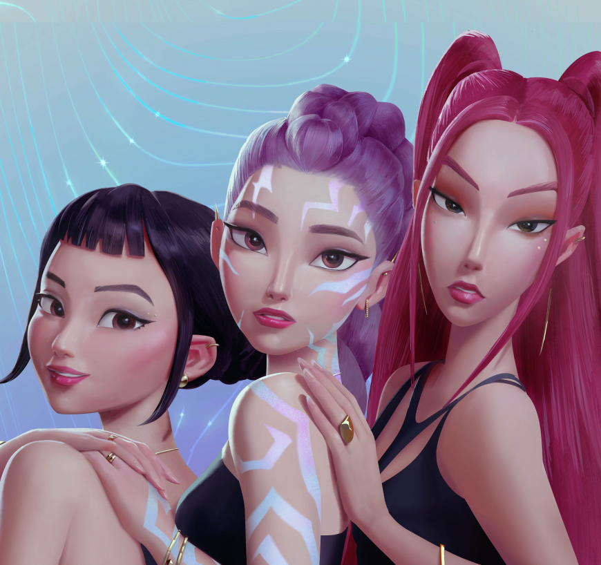 kpop huntrix poster art for final scene