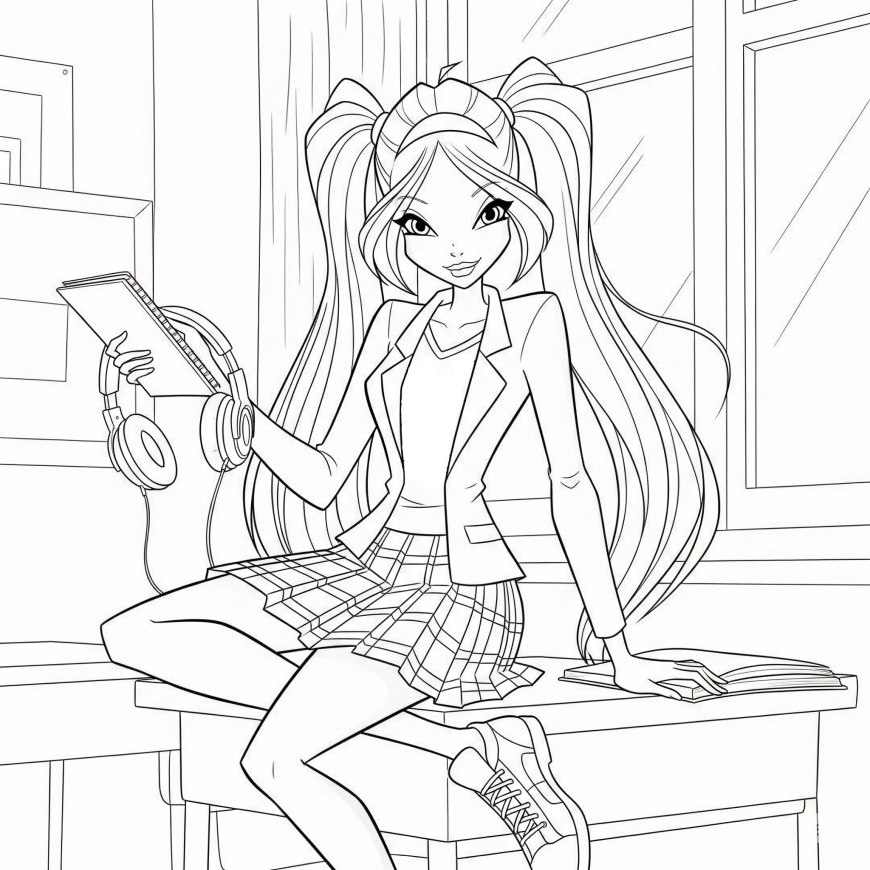 In class coloring page