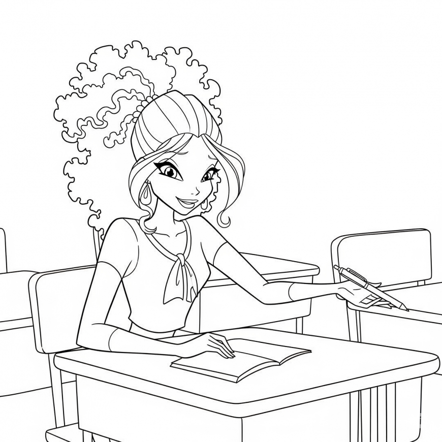 Pass the Pen coloring page