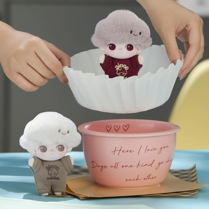 POP MART DIMOO Crush on Coffee Series-Soft-faced Plush Keychain