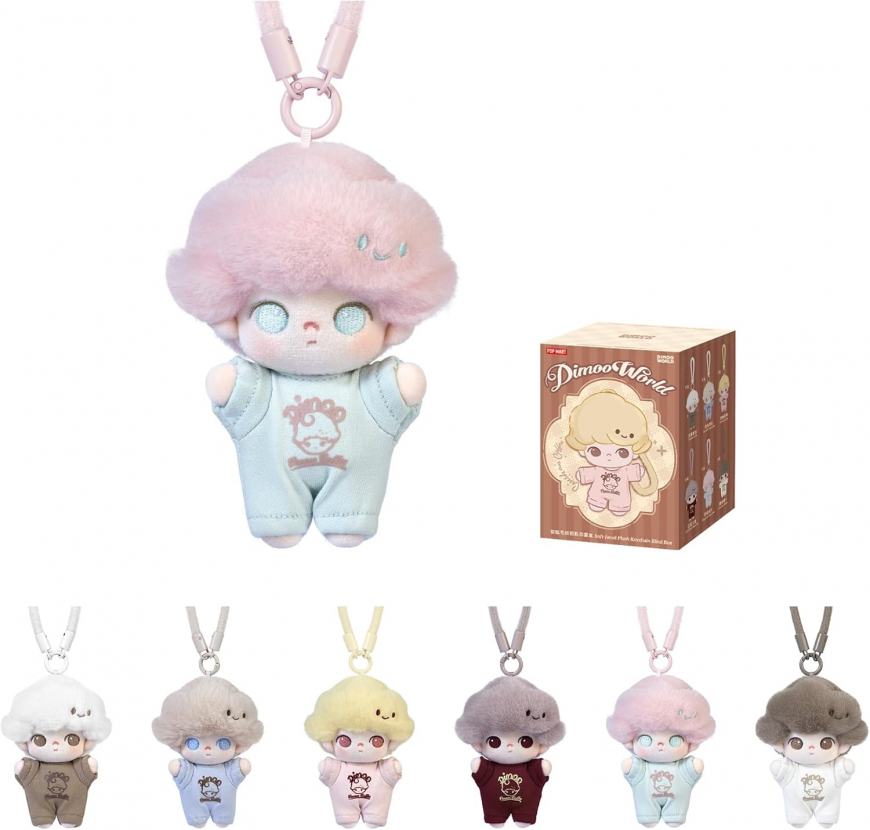 POP MART DIMOO Crush on Coffee Series-Soft-faced Plush Keychain