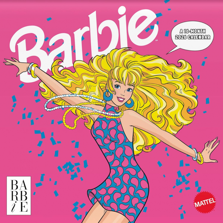 2026 Barbie Comic Wall Calendar