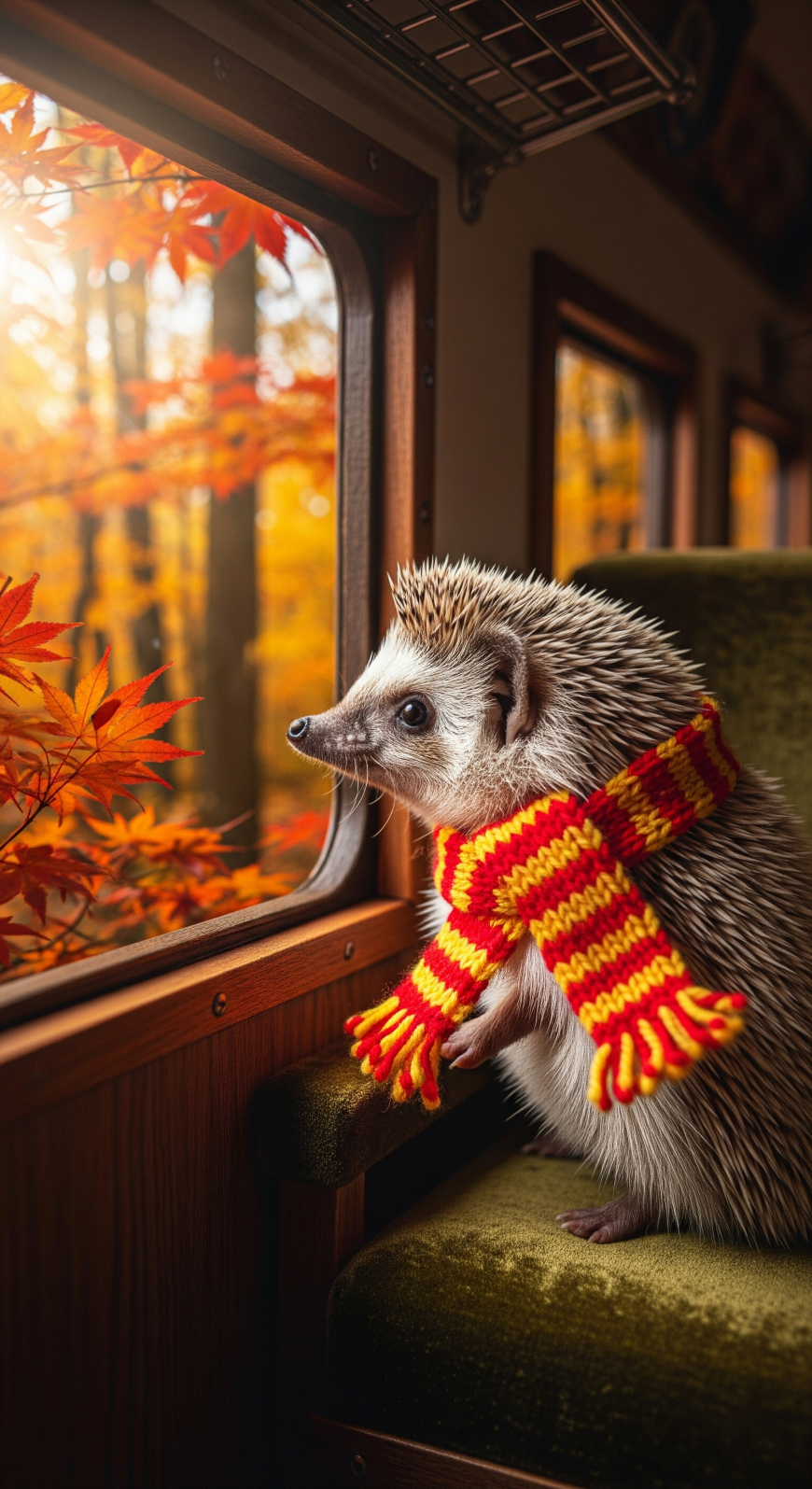 Cute Fall Phone Wallpapers with Hedgehogs