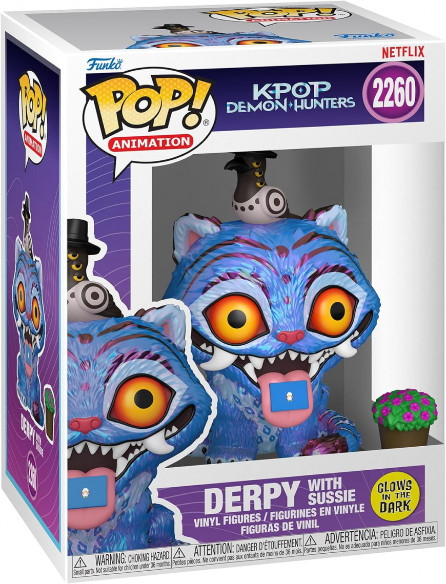 Funko Pop KPop Demon Hunters Derpy and Sussie (Tiger and Bird) figure