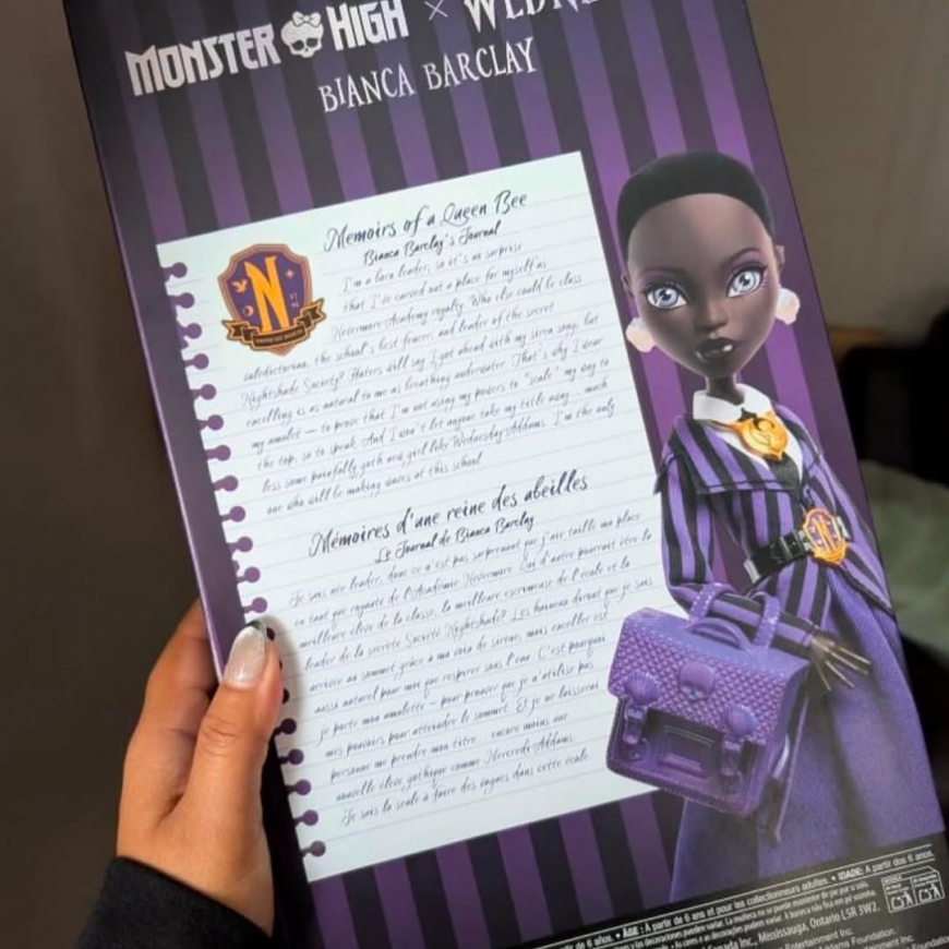 Monster High Wednesday Bianca Doll irl photos