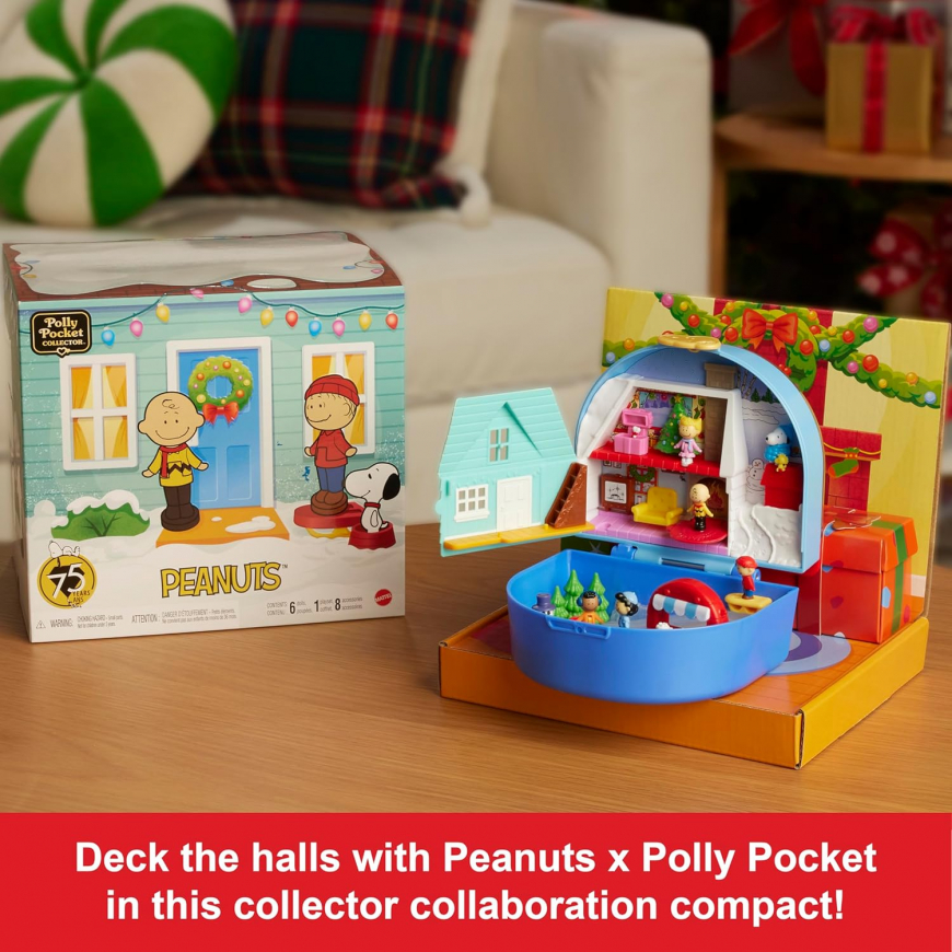 Polly Pocket Collector Compact Peanuts Holiday