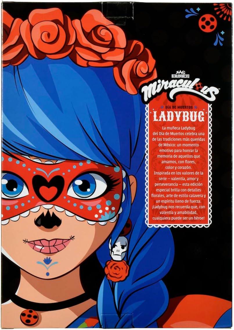 Miraculous Ladybug Dia de Muertos Ladybug doll