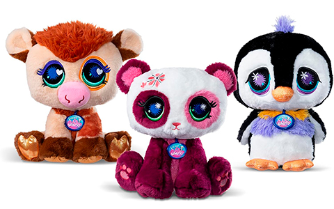 Littlest Pet Shop Deluxe Plush toys: Panda, Cow and Penguin
