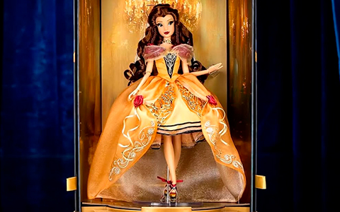 2025 Limited Edition Disney Designer Collection dolls: Aurora, Belle, Esmeralda, Giselle, Tinkerbell