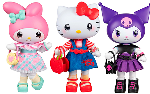 Hello Kitty Articulated Dolls from Jazwares
