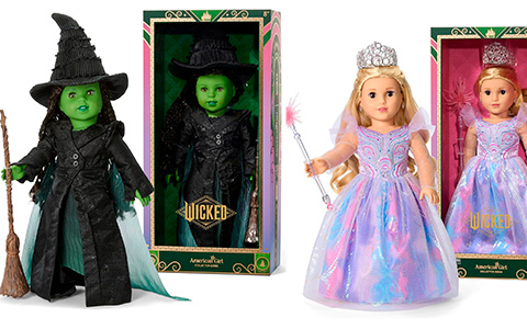American Girl Wicked Collector Series dolls Glinda and Elphaba