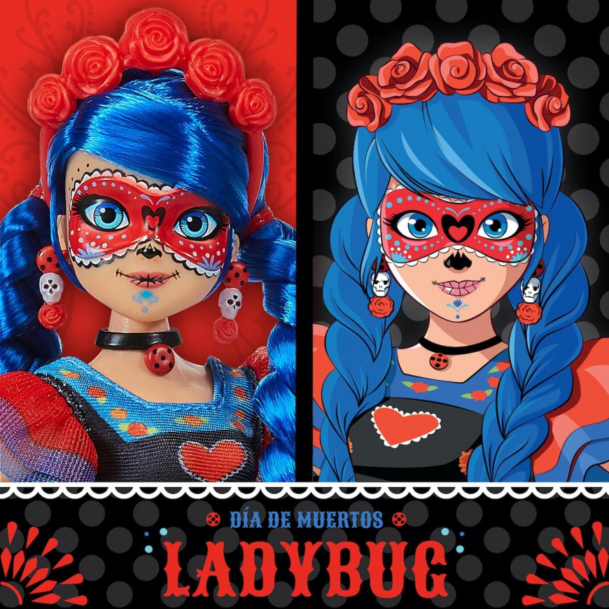 Miraculous Ladybug Dia de Muertos Ladybug doll