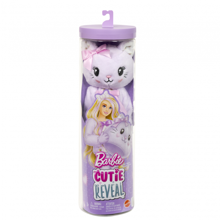 Barbie Cutie Reveal 2025 doll cat costume JJP64
