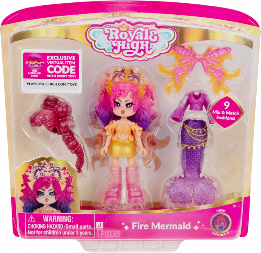 Royale High series 3 Fire Mermaid doll