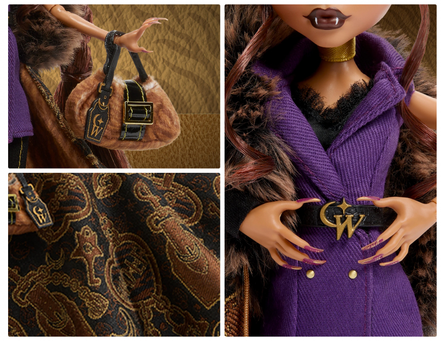 Monster High Skullector House of Wolf Clawdeen Wolf doll details
