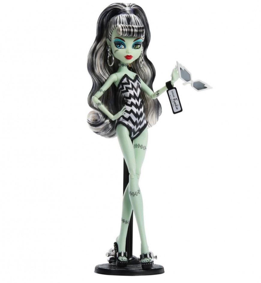 Monster High x Barbie Frankie Stein Barbie Mattel 80th Anniversary doll