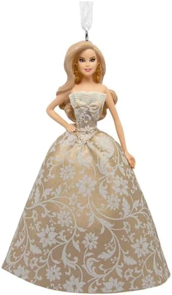 Hallmark Mattel Holiday Barbie Blonde 2025 Christmas Ornament