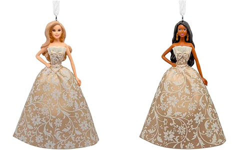 Hallmark Mattel Holiday Barbie 2025 dolls Christmas Ornaments