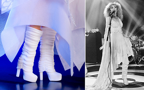 Barbie Signature Stevie Nicks 2025 doll in white outfit