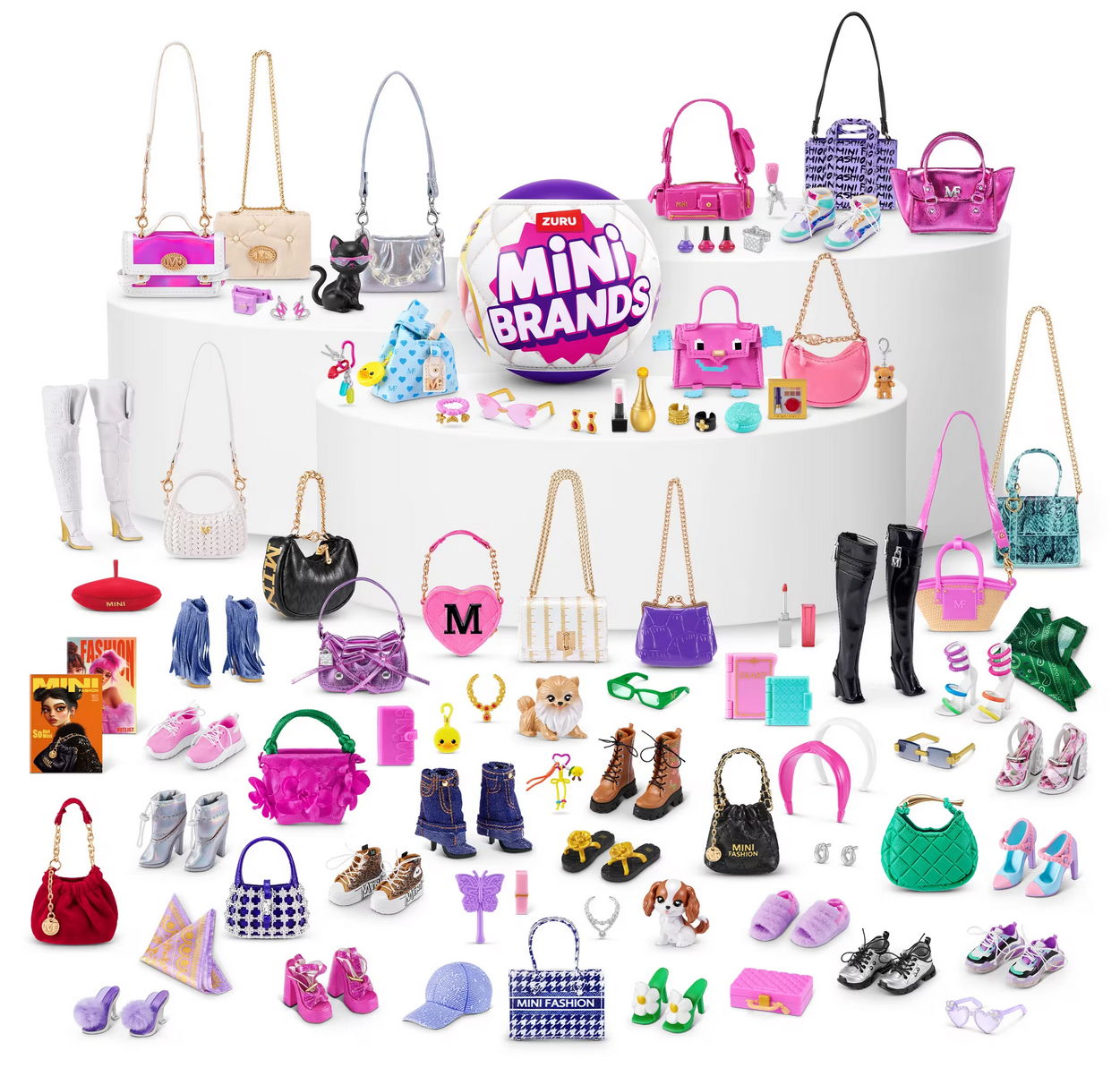 5 Surprise Mini Brands A-Lot-A Axolotls Series 1 Mystery Box 27 Packs