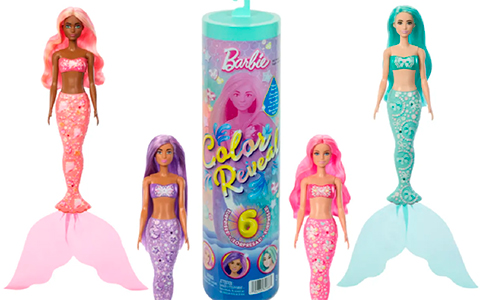 New Barbie Color Reveal Mermaid dolls 2026