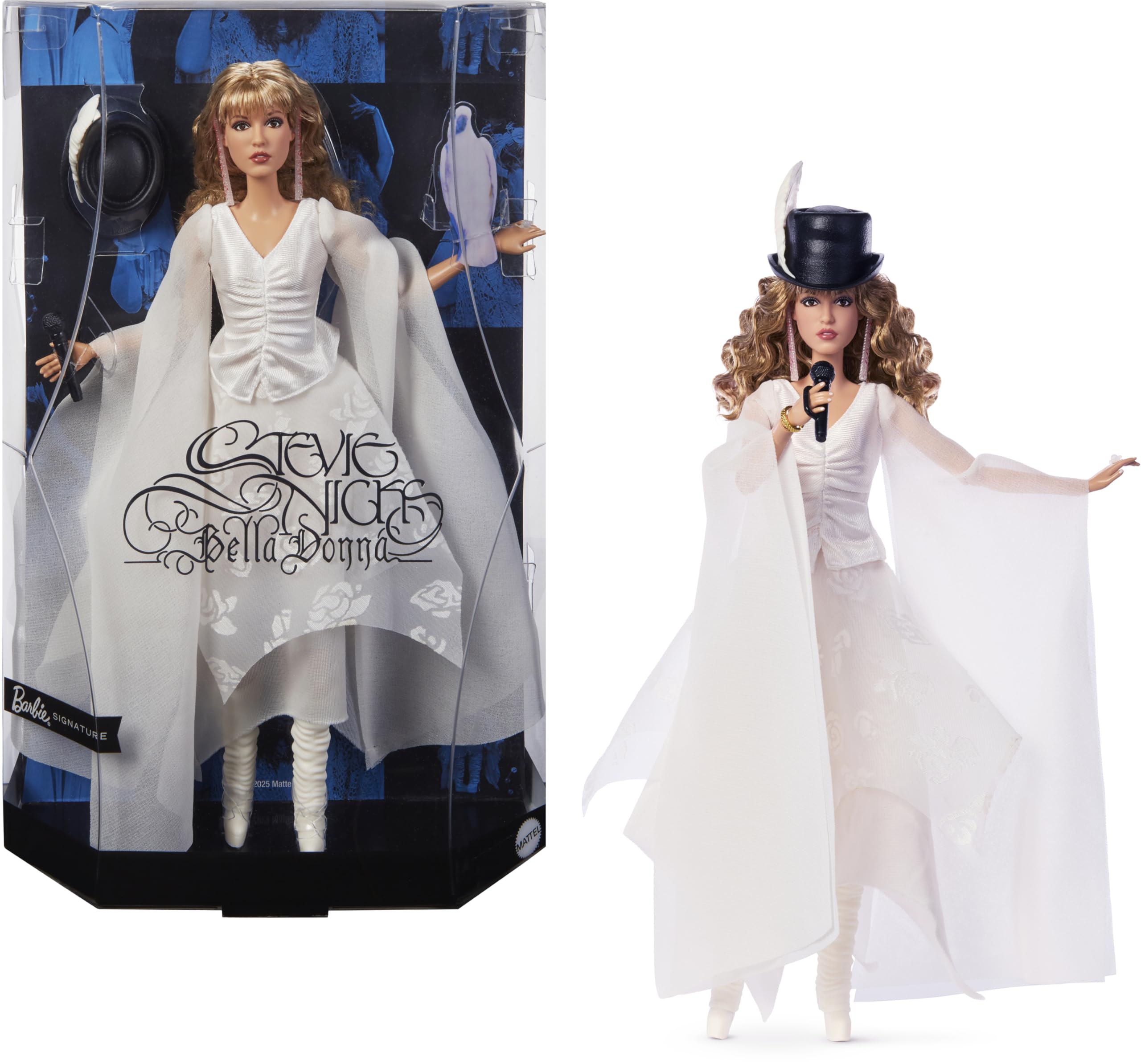 Barbie Signature Stevie Nicks 2025 Bella Donna doll in white outfit - YouLoveIt.com Barbie Signature Stevie Nicks 2025 Bella Donna doll in white outfit - YouLoveIt.com