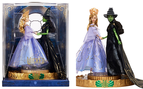 Wicked For Good Forever Changed Musical Keepsake 2-pack dolls set Glinda and Elphaba