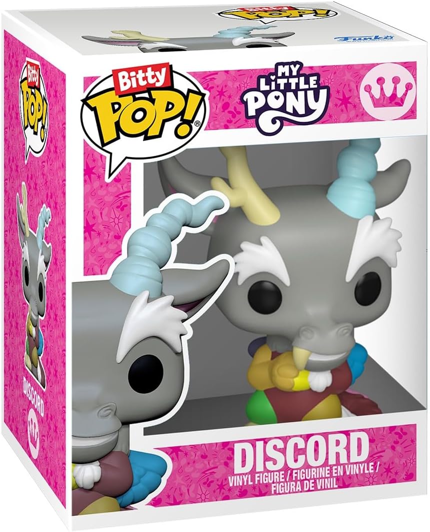 Funko Pop! Bitty: My Little Pony - Twilight Sparkle, Fluttershy, Discord, and Dr. Hooves