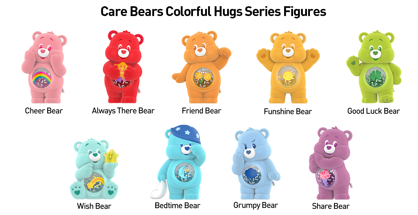 POP MART Care Bears Colorful Hugs Series Blind Box Figures